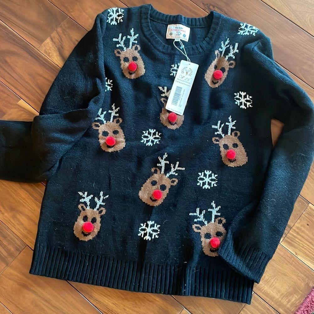 NEW V28 Reindeer Christmas Sweater - XXL